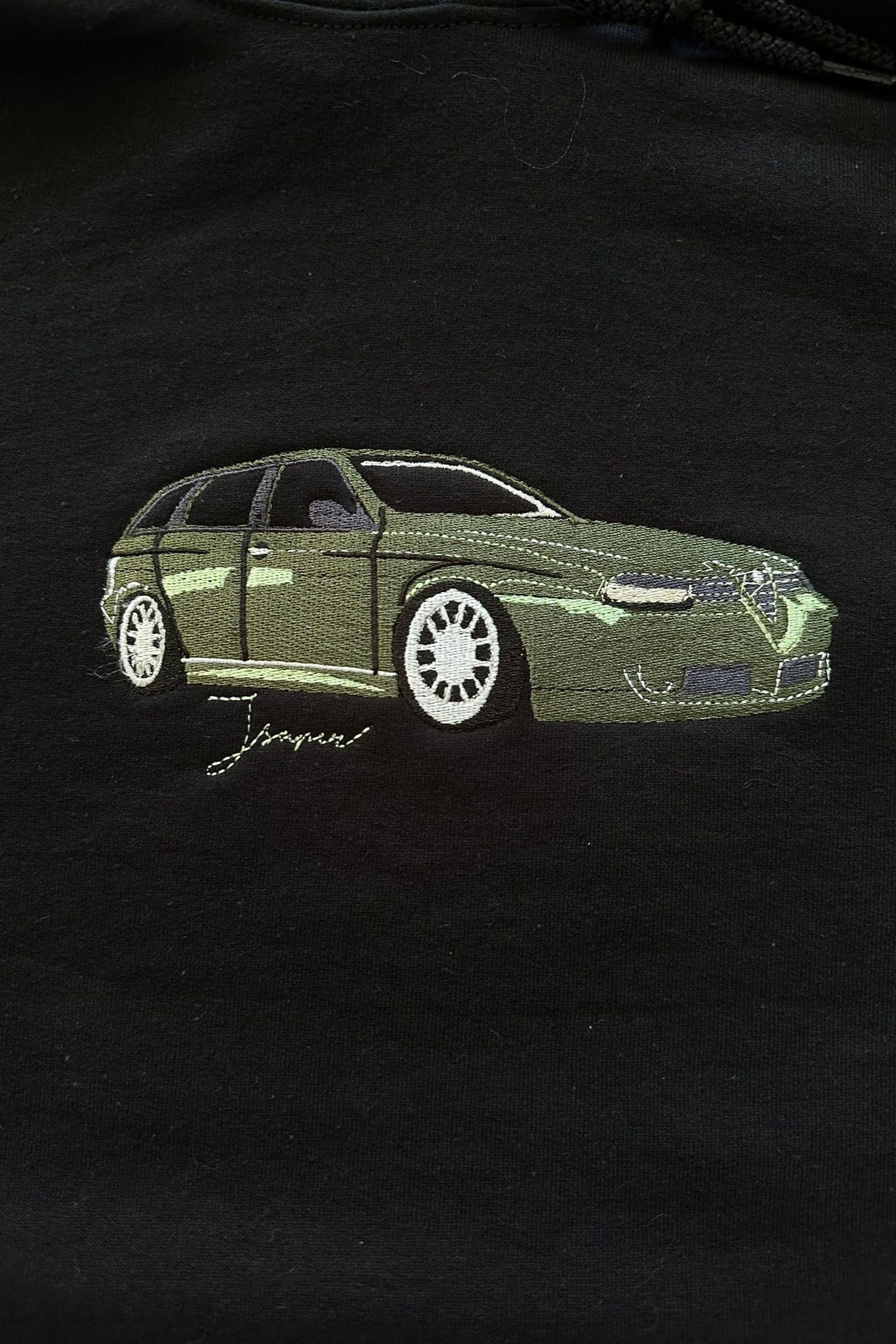 hoodie custom voertuig 13x18 cm